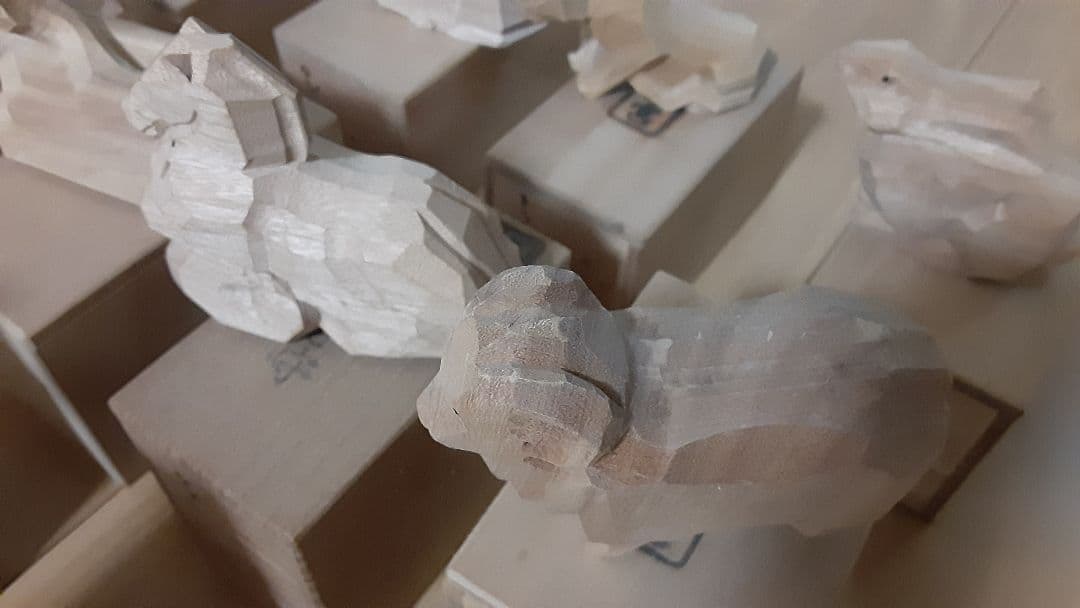 十二支　一刻彫