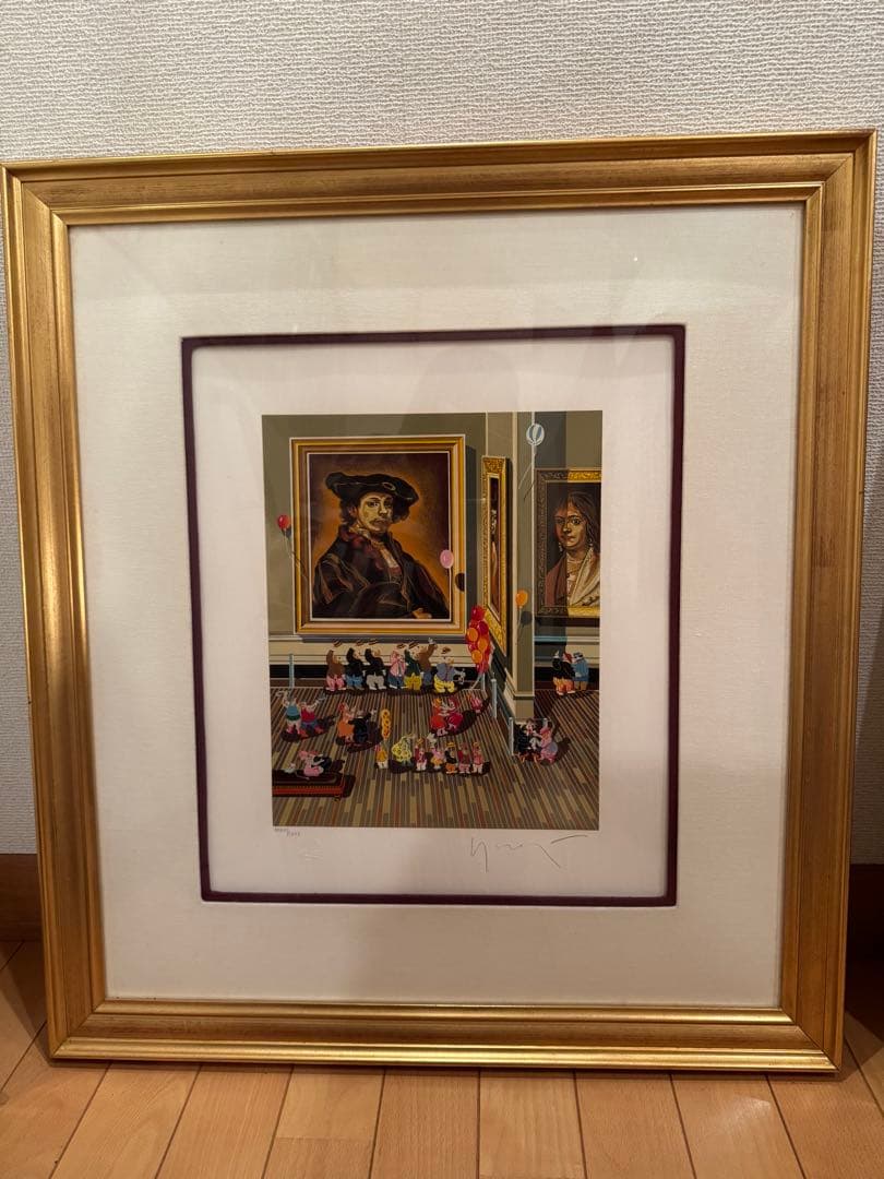 ヒロヤマガタ レンブラント シルクスクリーン 34/125 版画