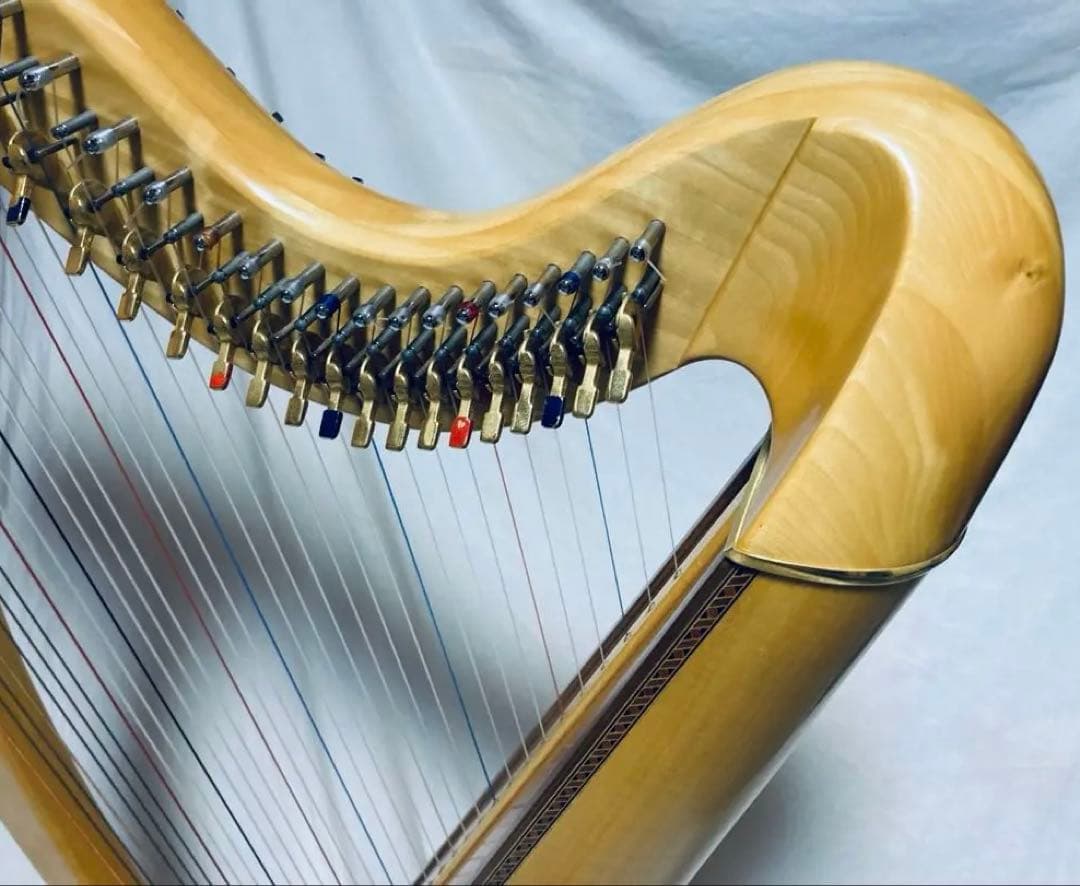 Aoyama Harp 130N 34弦 ハープ 青山ハープ 動作確認済み