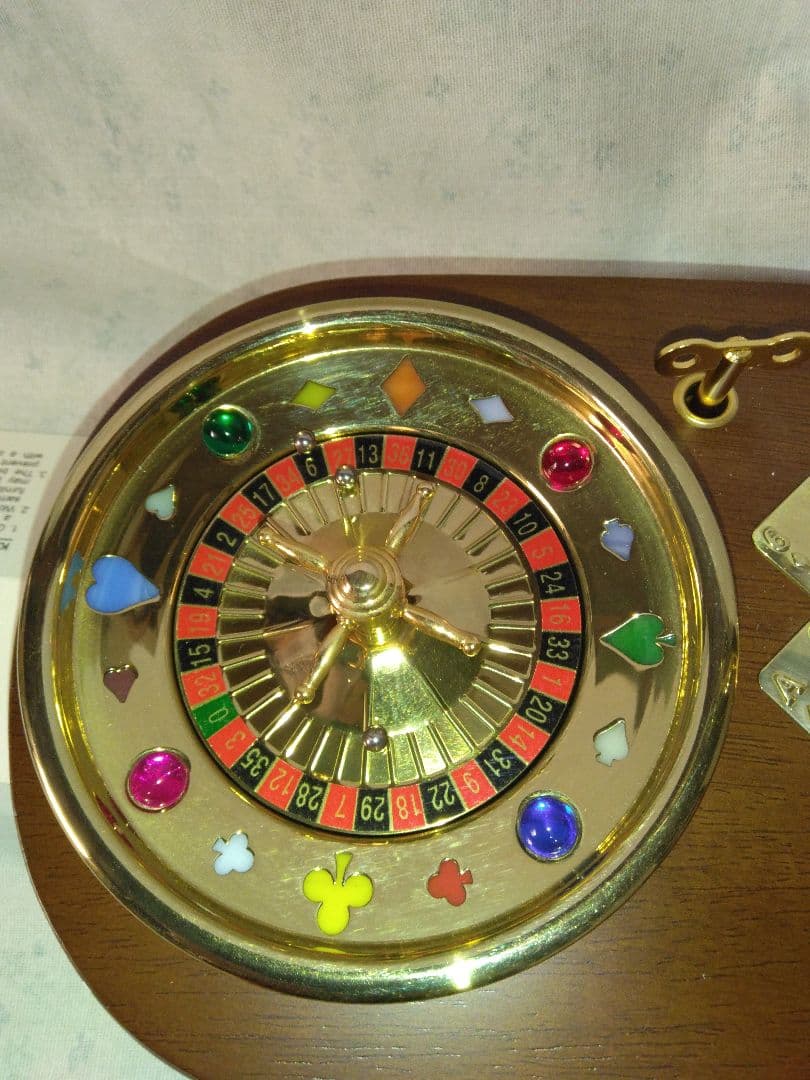 オルゴールのルーレット付き万華鏡