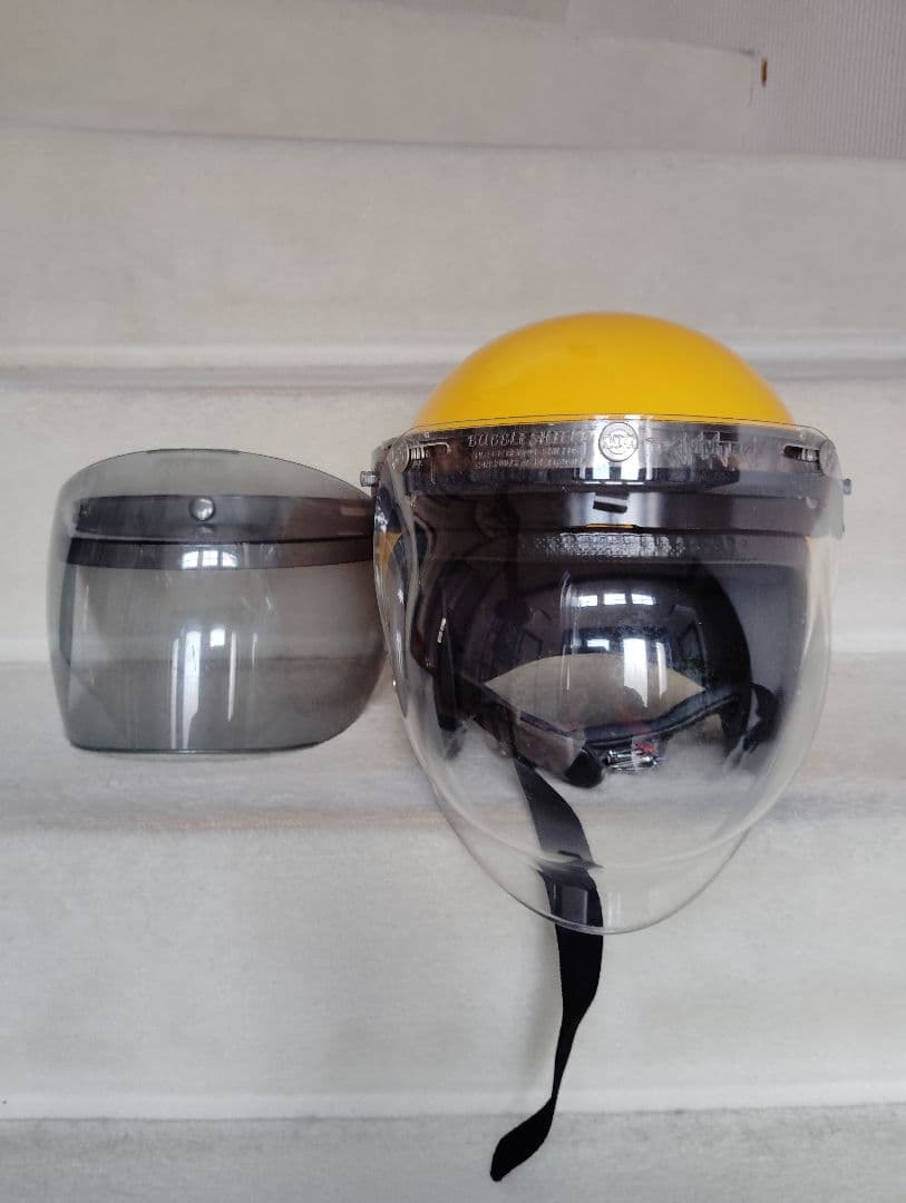 スモール ジェットヘルメットイエロー【フリーサイズ】57-60cm レトロ