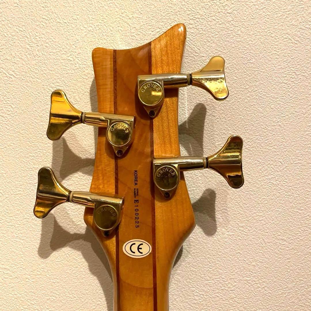 DEAN guitar ディーン Razor アンバー 4弦ベース 専用ケース付