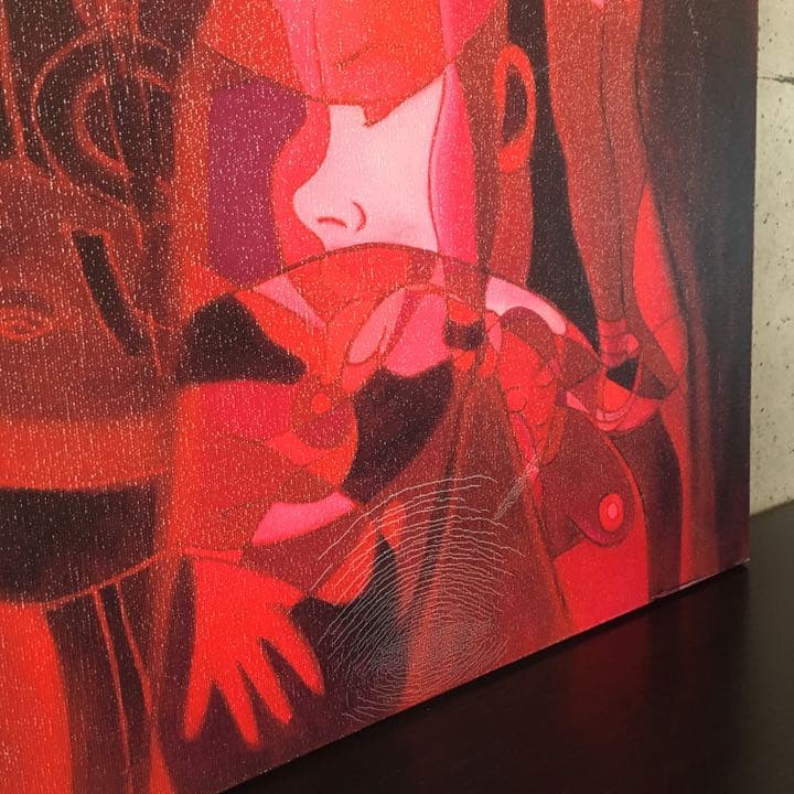 大型　アート　キャンパス　女性