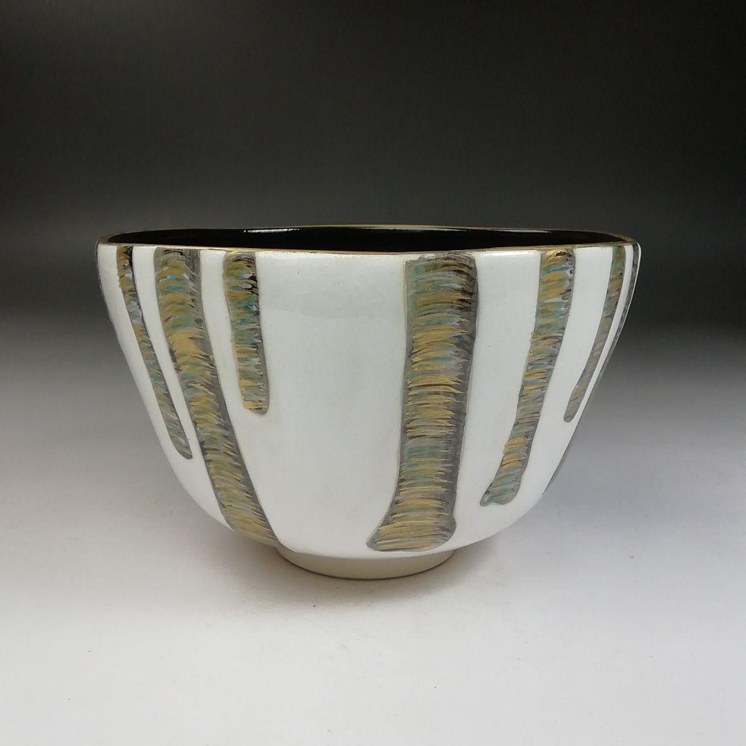 Ｗ９１　茶碗　『雪解道』『昇 造』　共箱　抹茶碗　茶道具