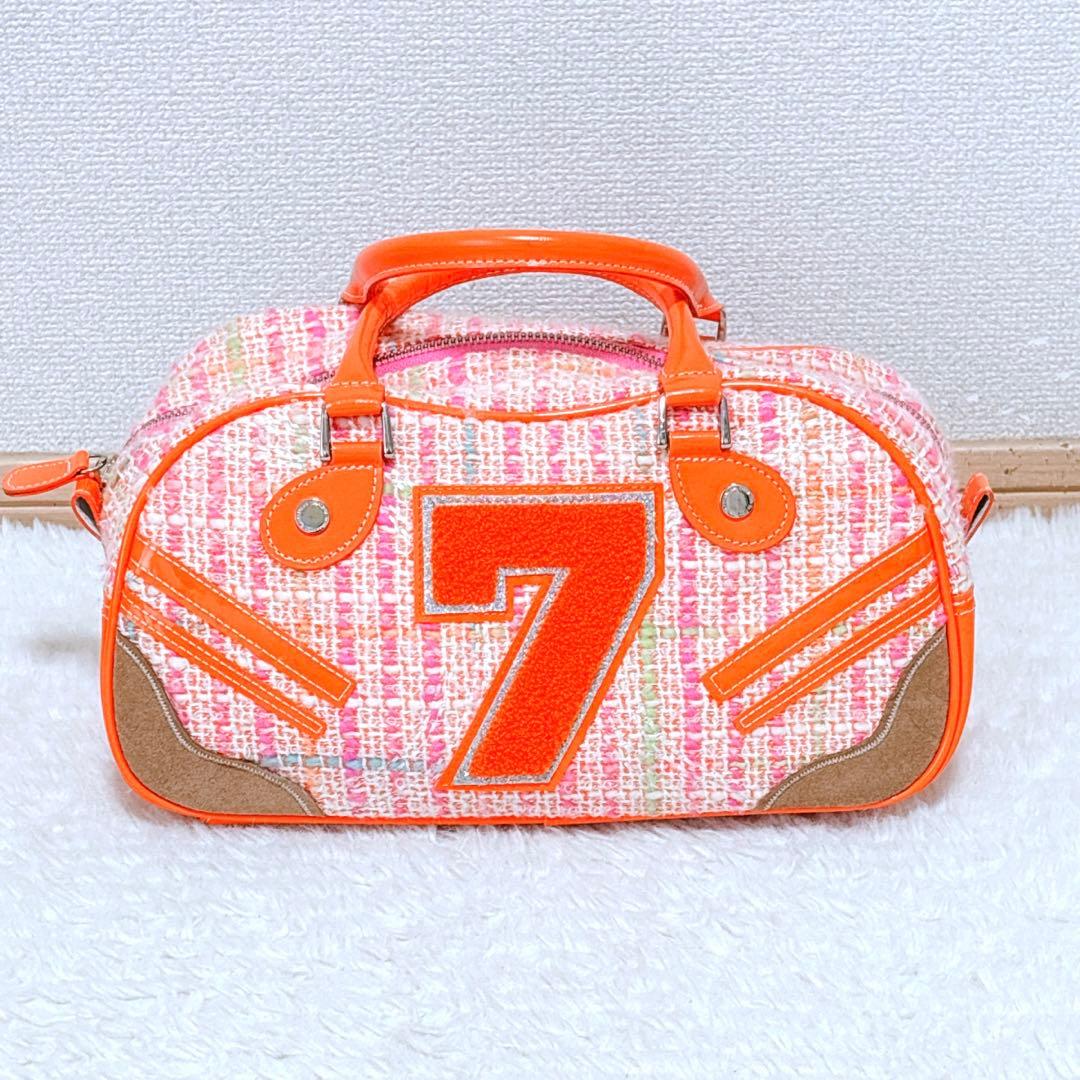 y2k サマンサタバサ×ニッキーヒルトン ミニボストンバッグ ツイード