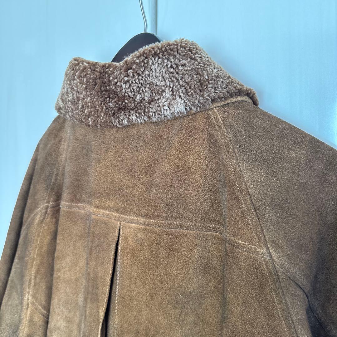 ダブルアールエル　RRL 熊ジャン　シアリング　スエード　L