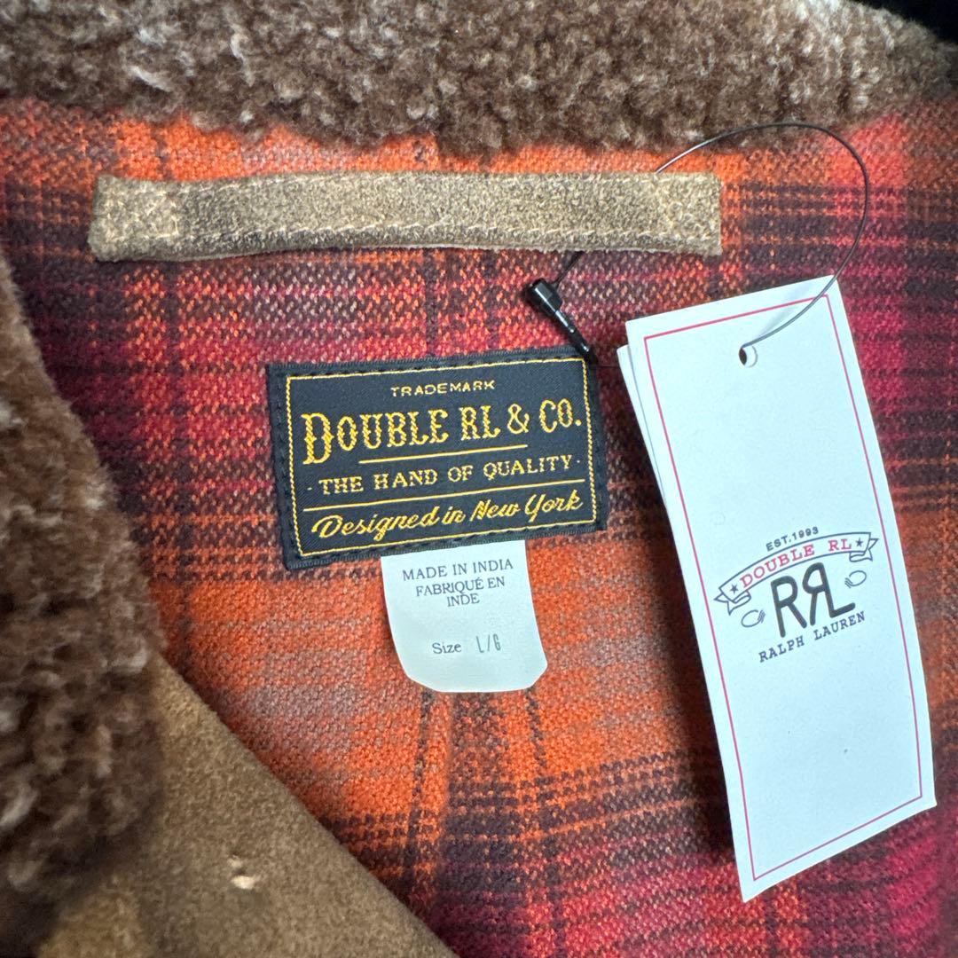 ダブルアールエル　RRL 熊ジャン　シアリング　スエード　L