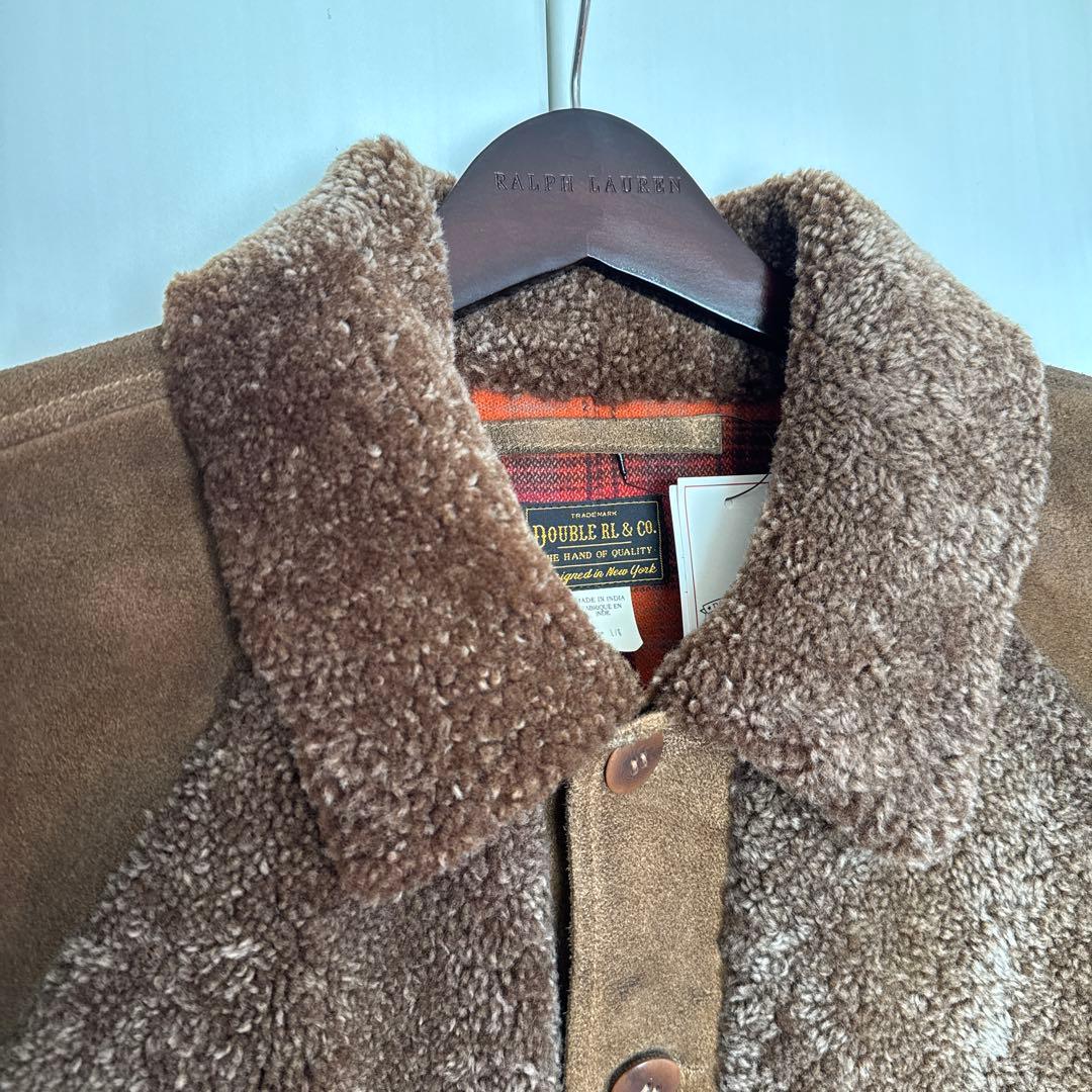 ダブルアールエル　RRL 熊ジャン　シアリング　スエード　L