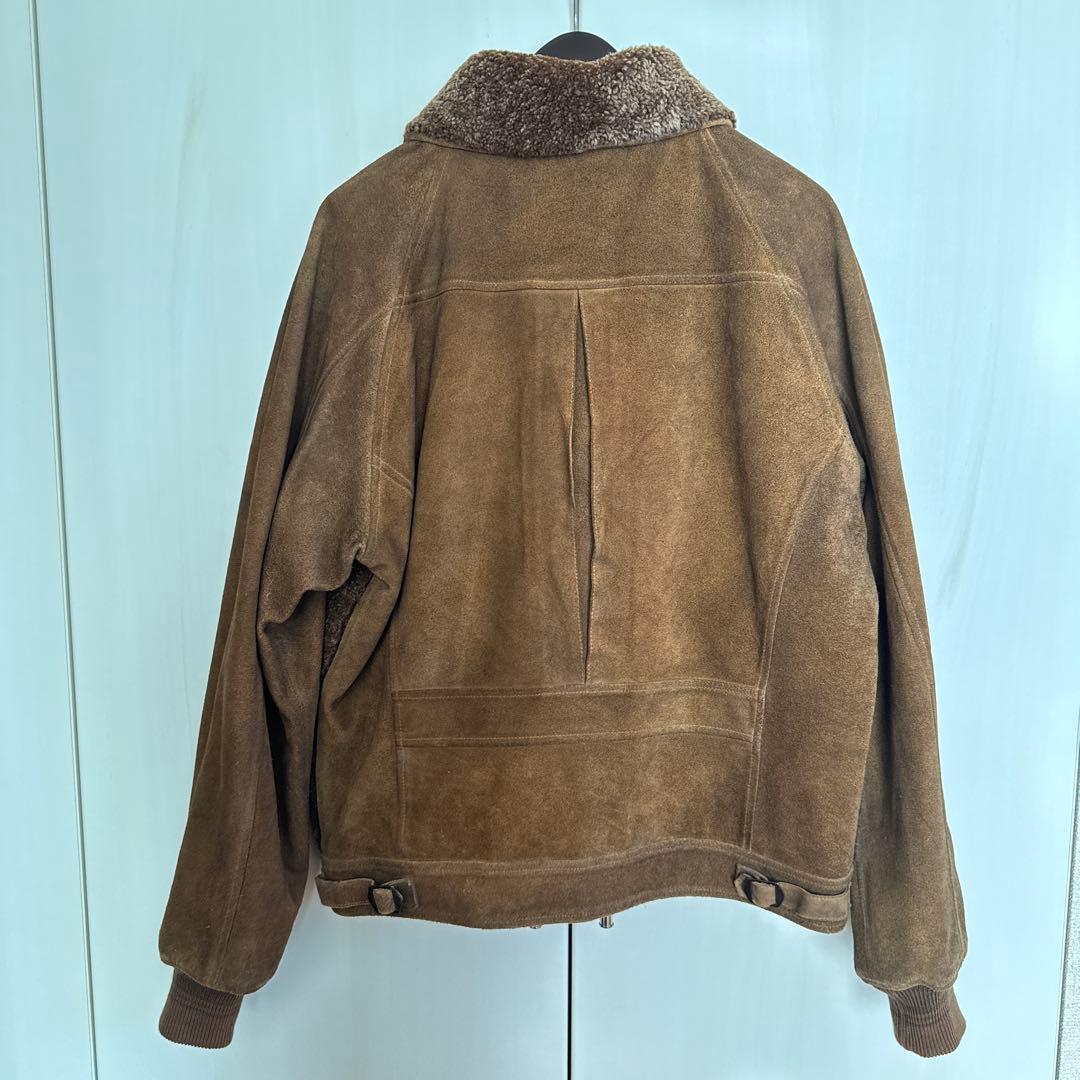 ダブルアールエル　RRL 熊ジャン　シアリング　スエード　L