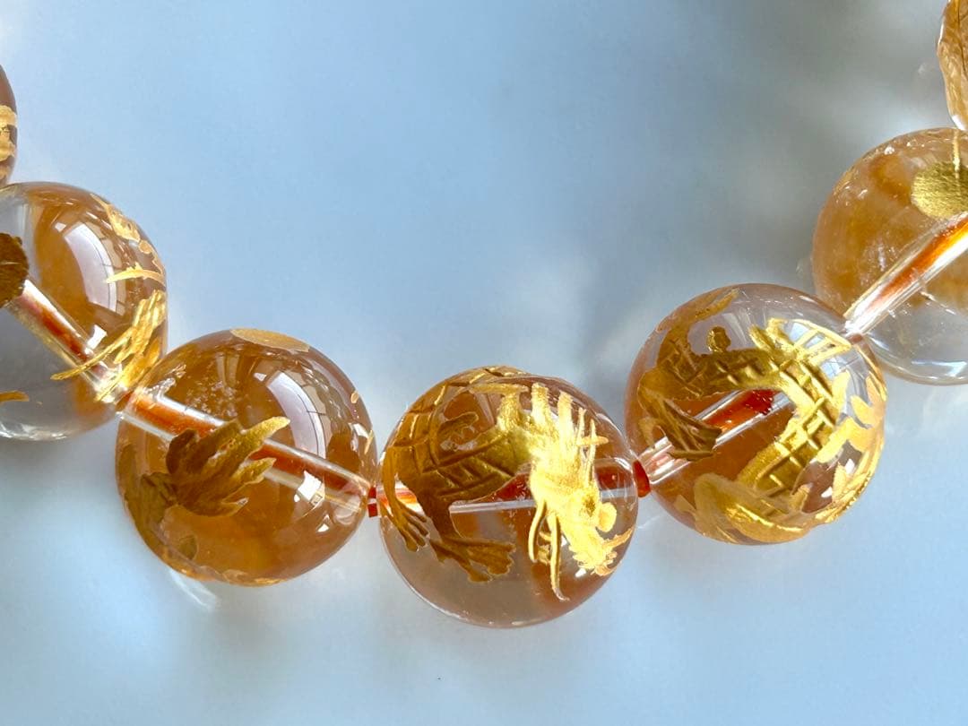 ✨二翼のパパ 様お取り置き分✨超美品✨ヒマラヤ水晶　ブレスレット✨龍