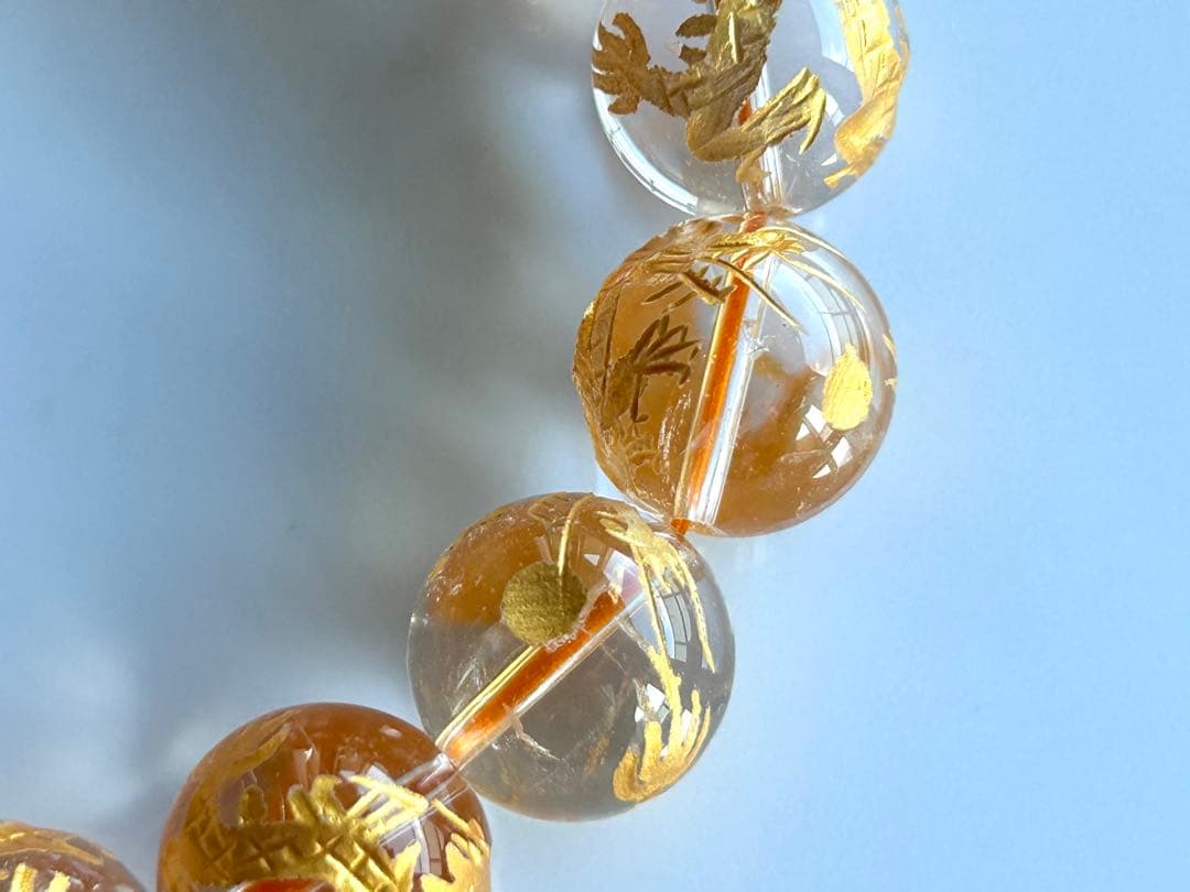 ✨二翼のパパ 様お取り置き分✨超美品✨ヒマラヤ水晶　ブレスレット✨龍