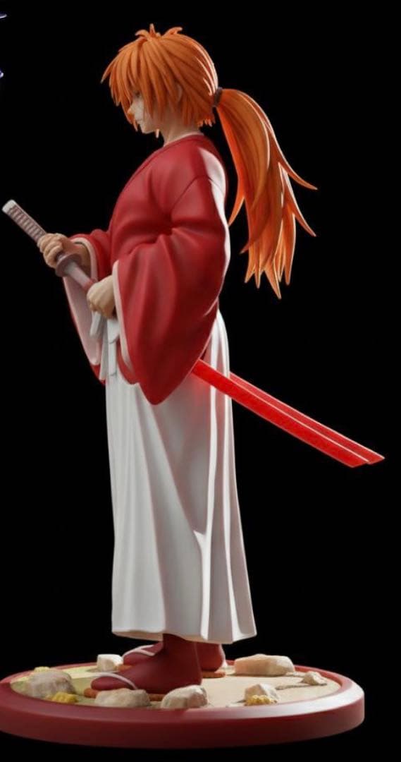 ガレージキット　ガレキ　るろうに剣心　緋村剣心　未塗装未組立　1／7スケール