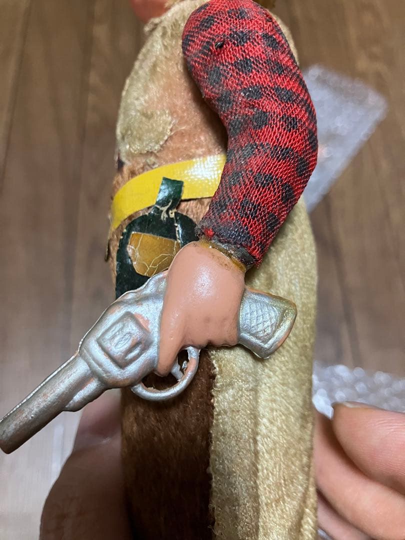 破損あり　ビンテージ　マスダヤ　カウボーイ　ブリキ　可動品　1950年代