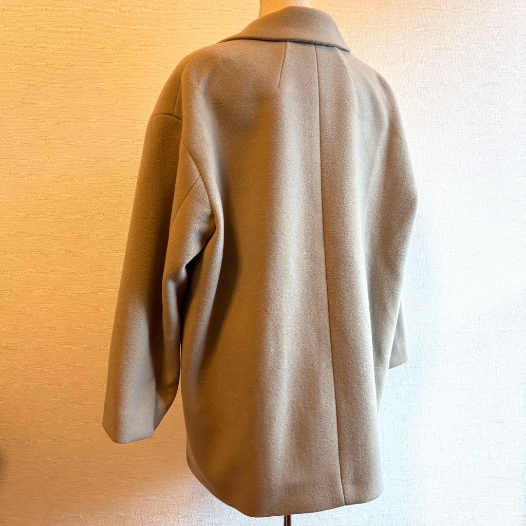 Spick&Span W/Nyモッサジャケットライクコート ベージュ チェスター