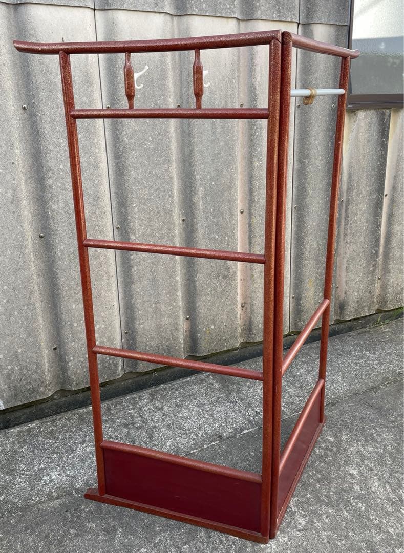 稀少/古道具/当時物/無垢材/木製/衣紋掛け/衣桁/着物掛け/27