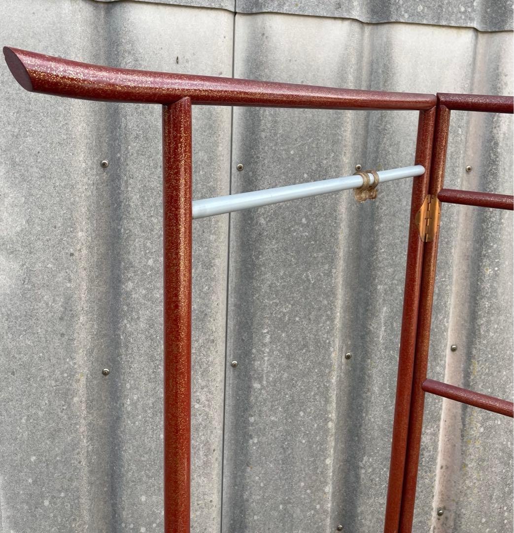 稀少/古道具/当時物/無垢材/木製/衣紋掛け/衣桁/着物掛け/27