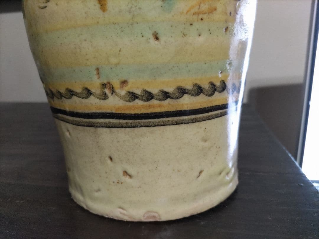 骨董　欧州古陶磁　手付　水注　スペイン　18～19世紀？