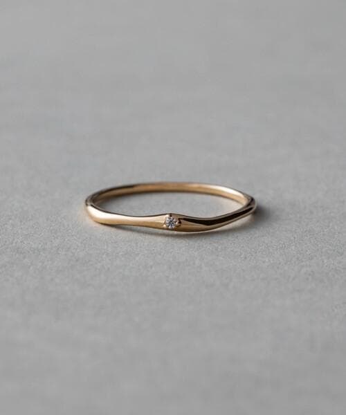 ete K10YG ペア ダイヤモンド リング 7号