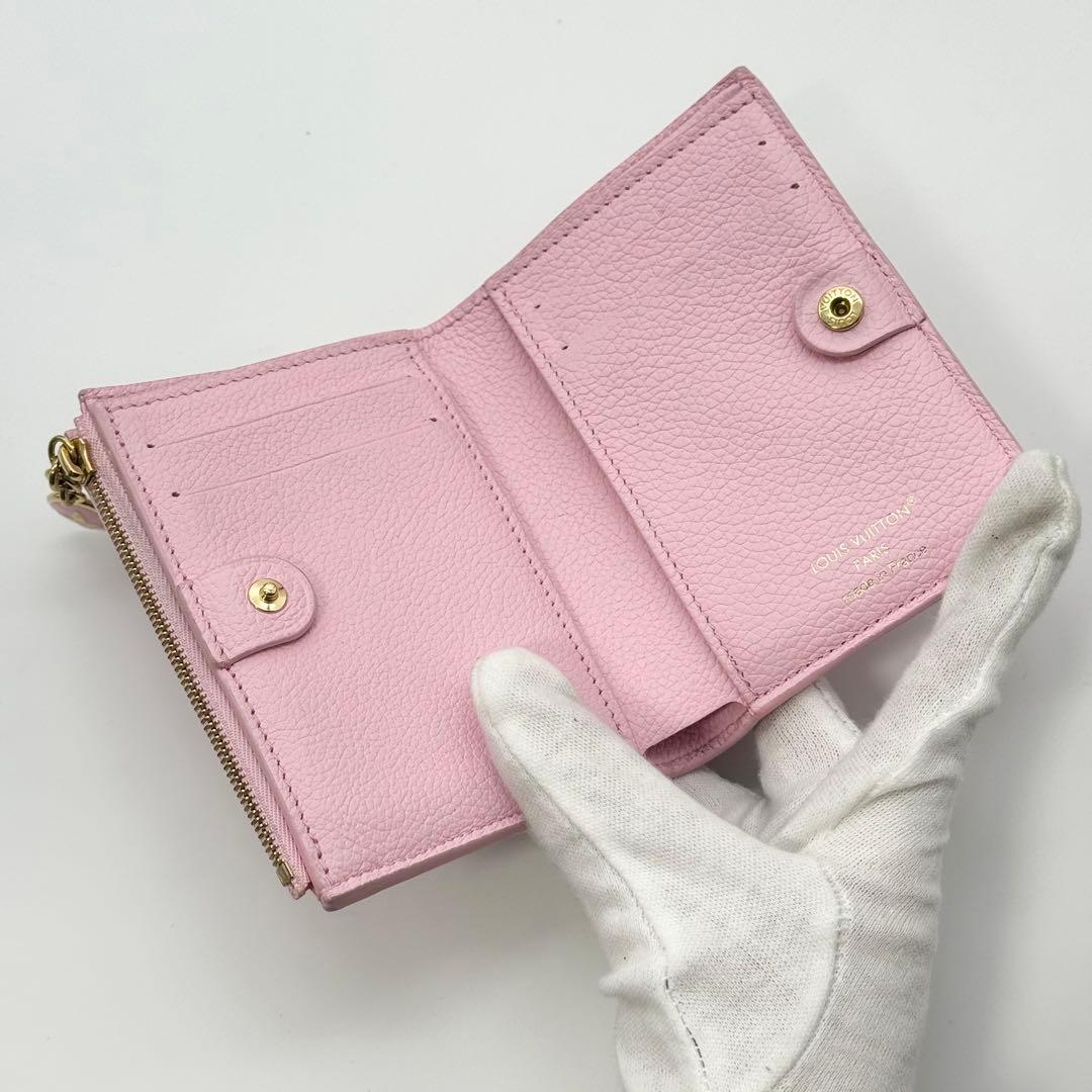 ✨超極美品 希少✨ルイヴィトン アンプラント リサ 二つ折り財布 コットンピンク