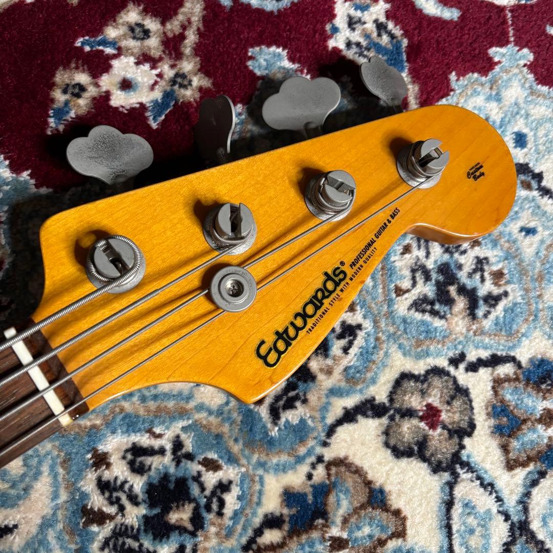 EDWARDS ジャズベース ラッカー塗装　2012年製　サンバースト