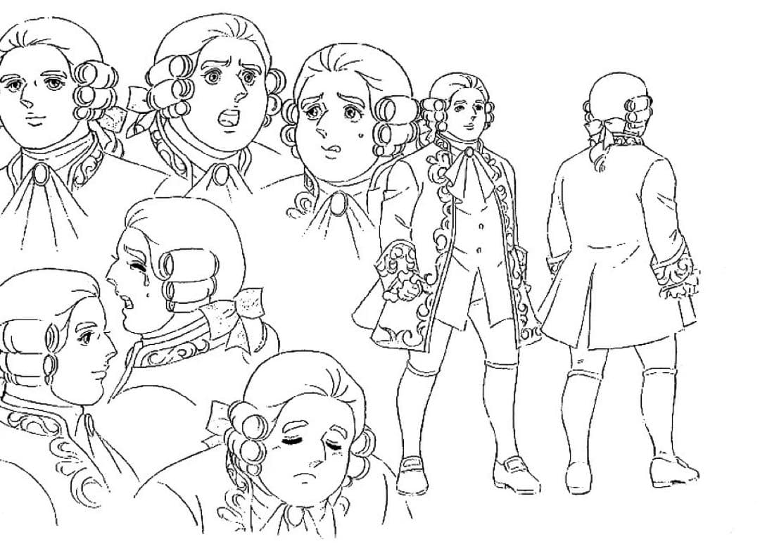 ベルサイユのばら　設定資料・原画　89枚