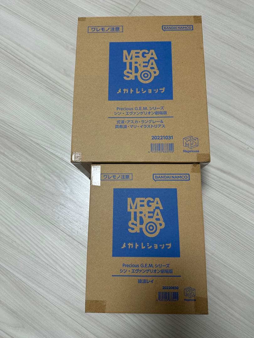 メガハウス　真エヴァンゲリオン フィギュアセット 綾波レイ アスカ