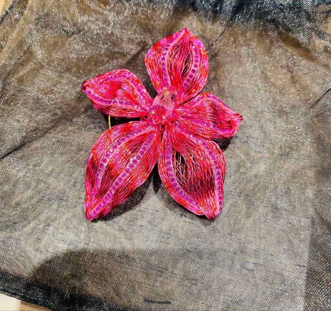 ソ*ユ様 メッシュ スモール スパイダー フラワー ビーク クリップ