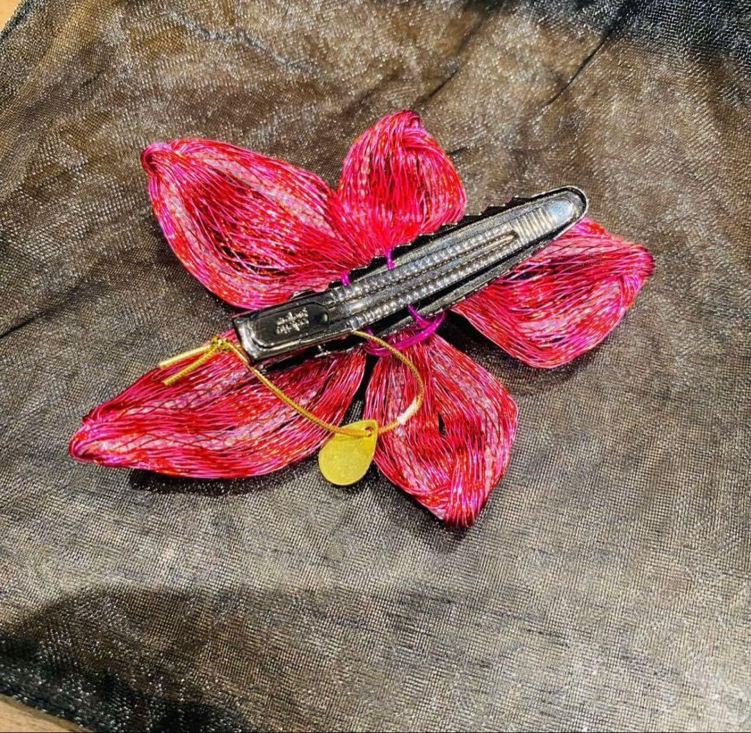 ソ*ユ様 メッシュ スモール スパイダー フラワー ビーク クリップ