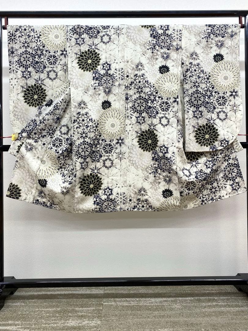 2尺袖 ブランド ポリエステル着物 ジャパンスタイル 金彩 袴用