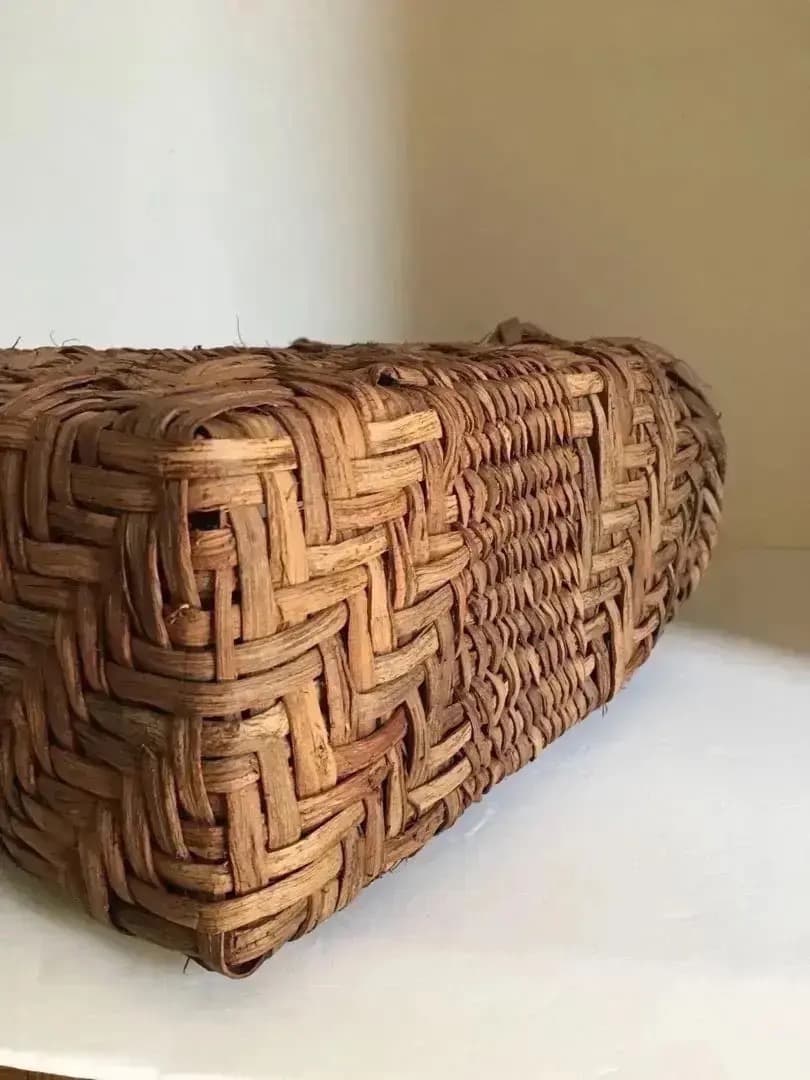 津軽の伝統工芸品 迫力の自然美 山葡萄 籠バック(大) 津軽の手仕事