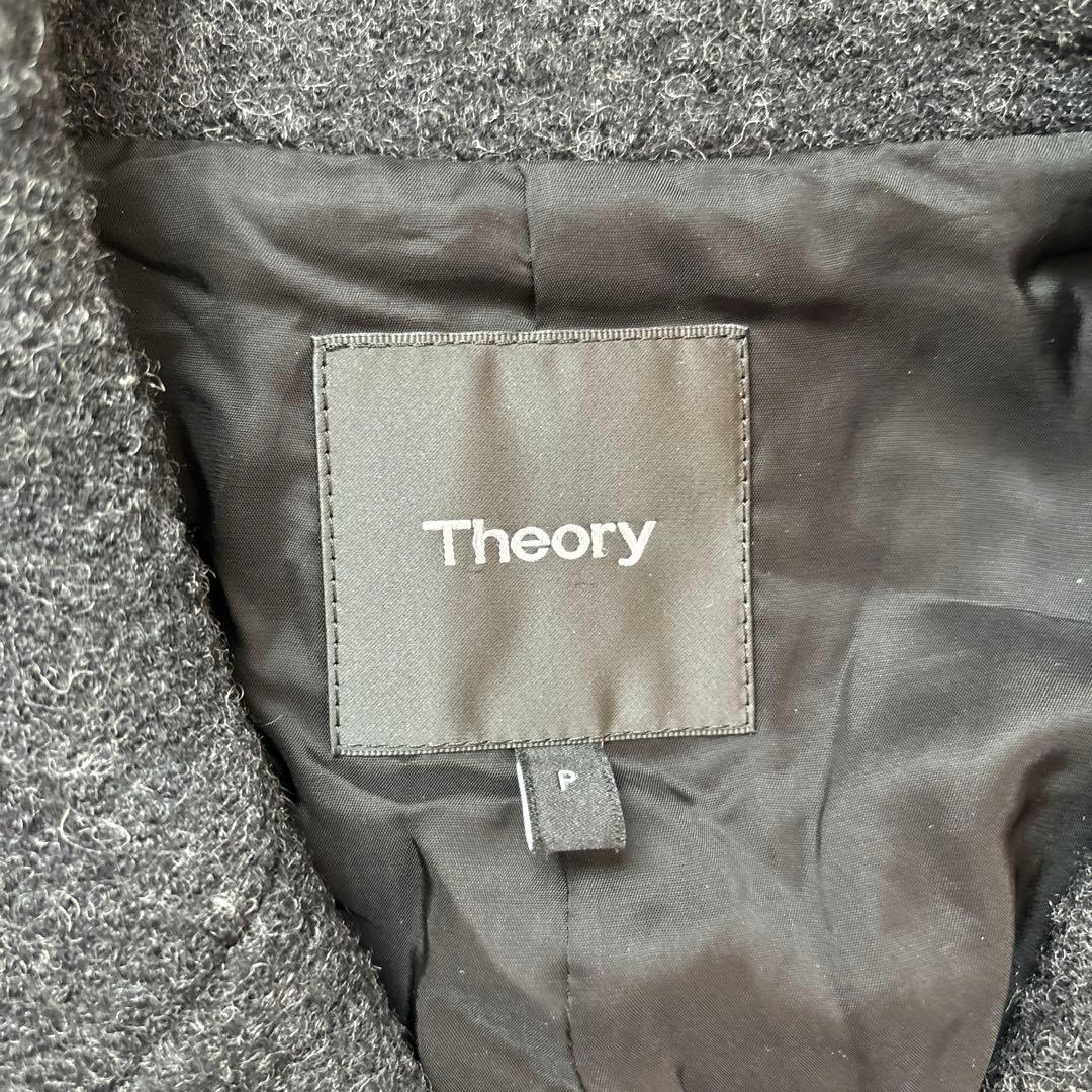 【美品】Theory ロングコート ケープコート 2way ダブル ポンチョ