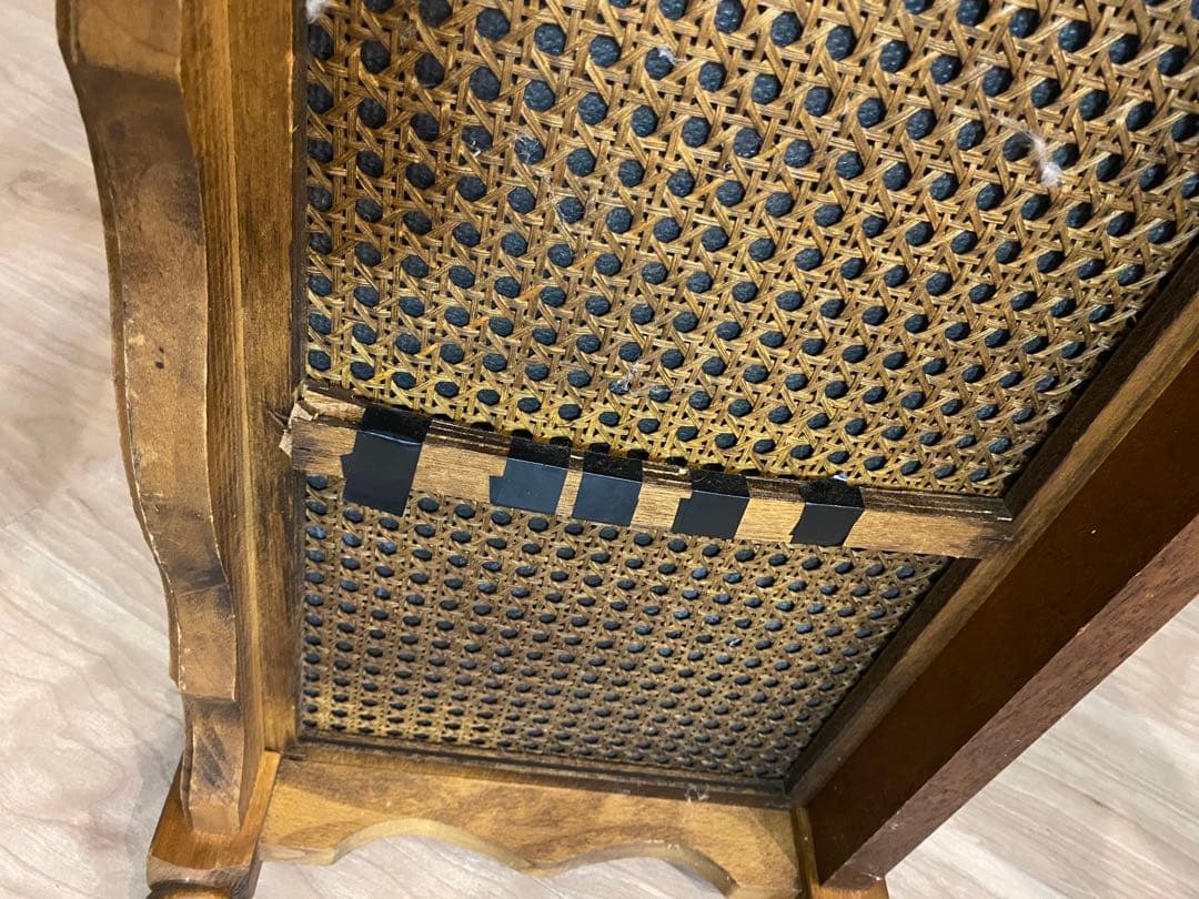 カリモクコロニアル木製クラシック電話台 ライティングビューロ　ろくろ調