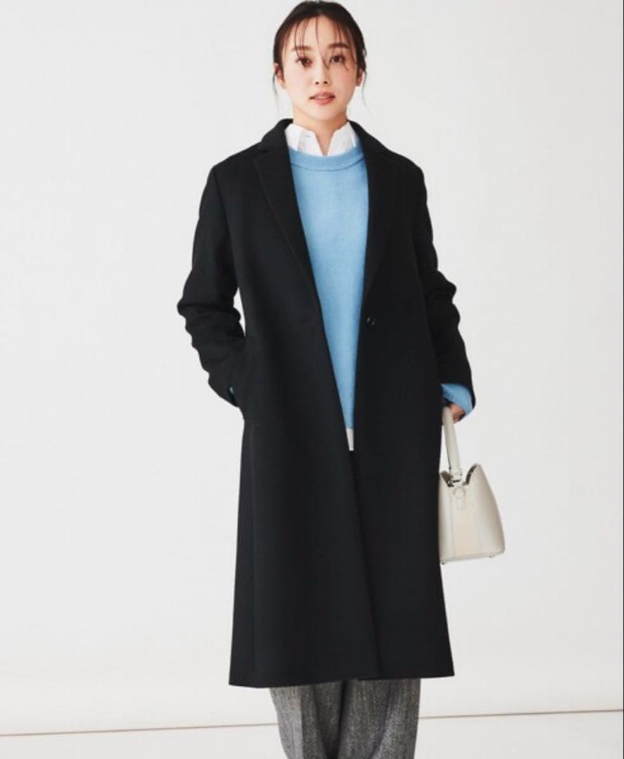だじぇいUNTITLED チェスターコート2024年黒ロングコート