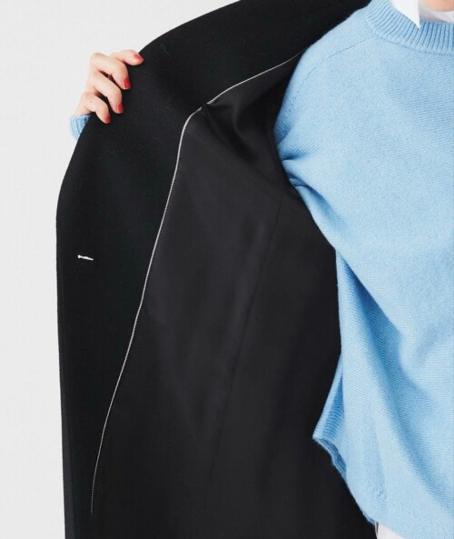 だじぇいUNTITLED チェスターコート2024年黒ロングコート