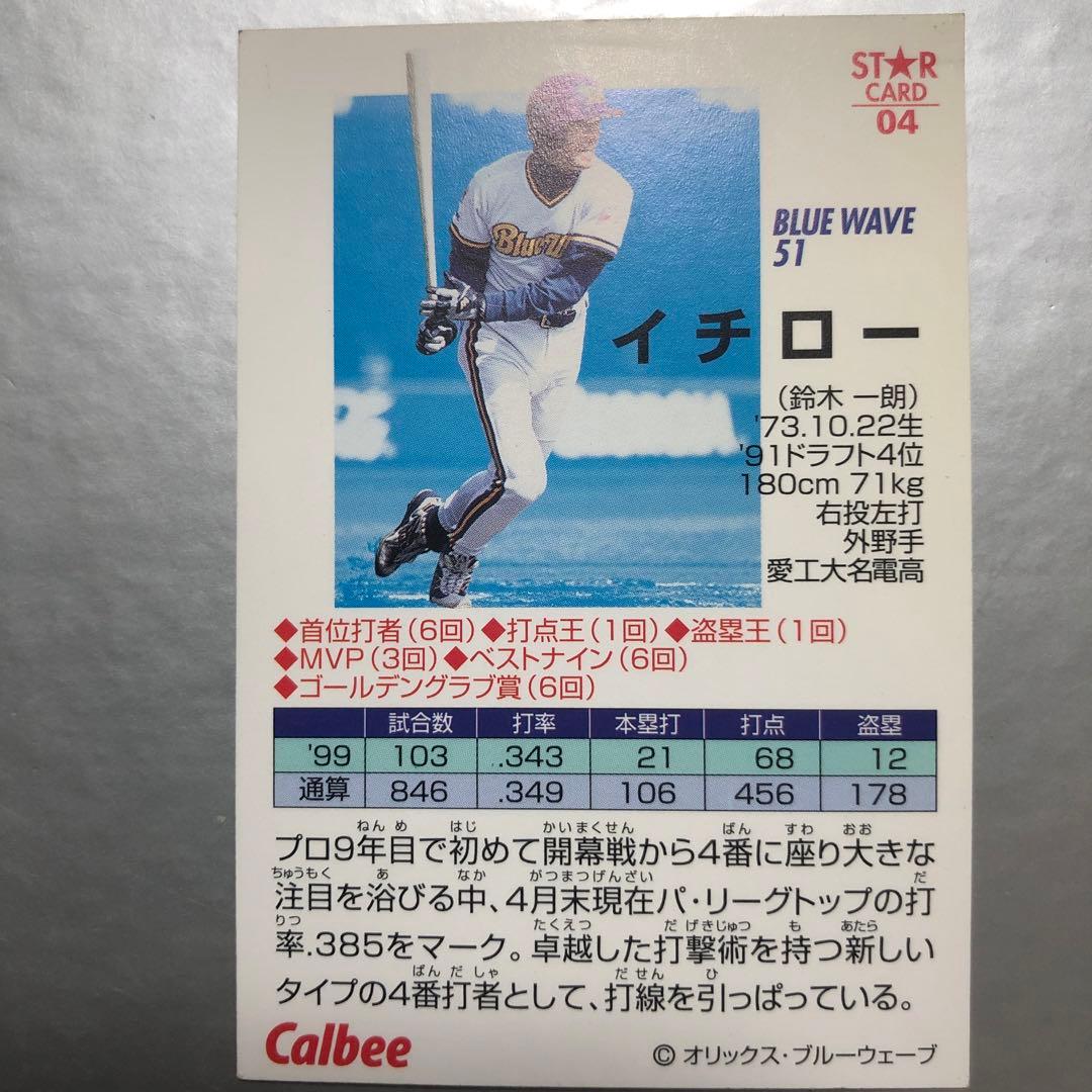 プロ野球　新品イチローカード99年モデル