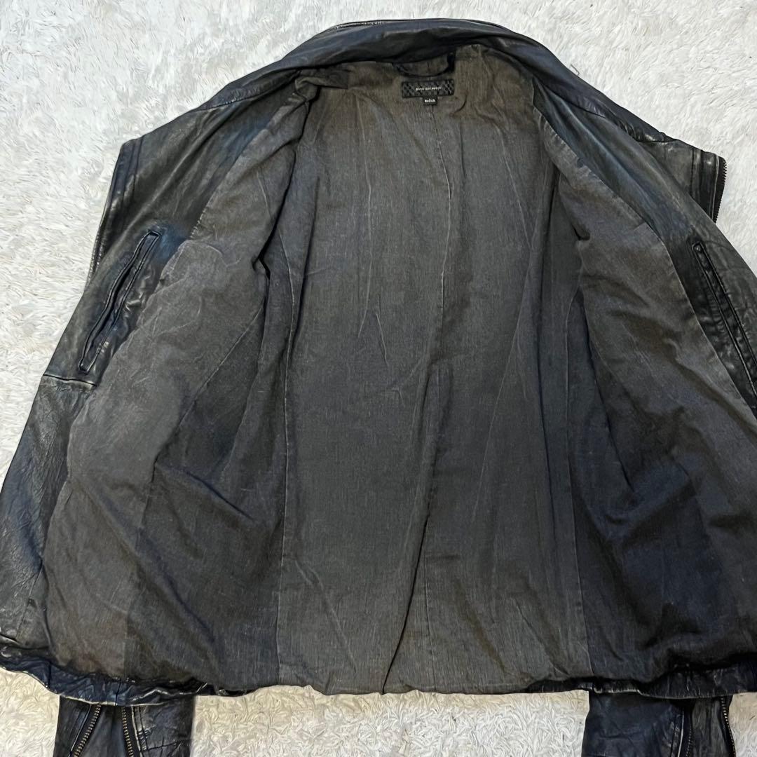 Y2K grunge お兄系 平成初期 変形 leather jacket M