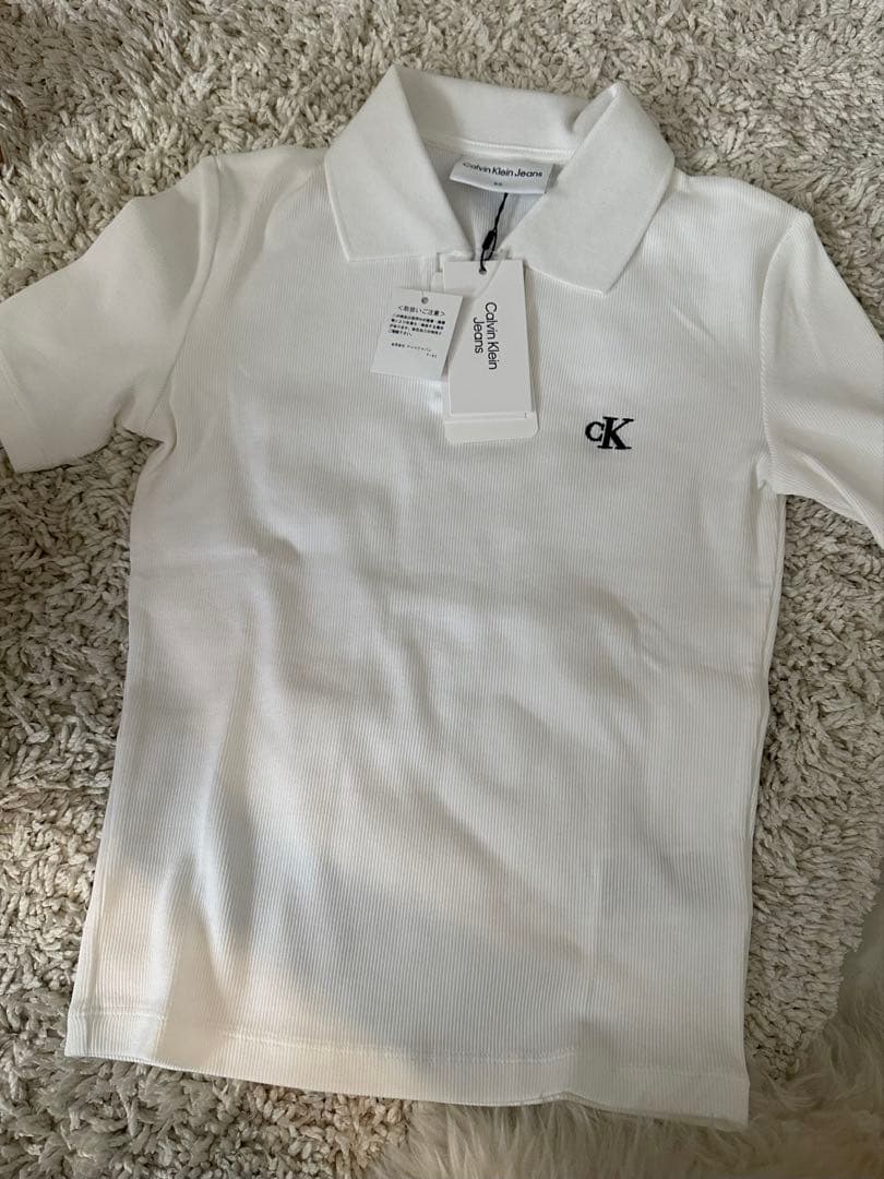  カルバンクライン スリムフィット Vネック ポロシャツ