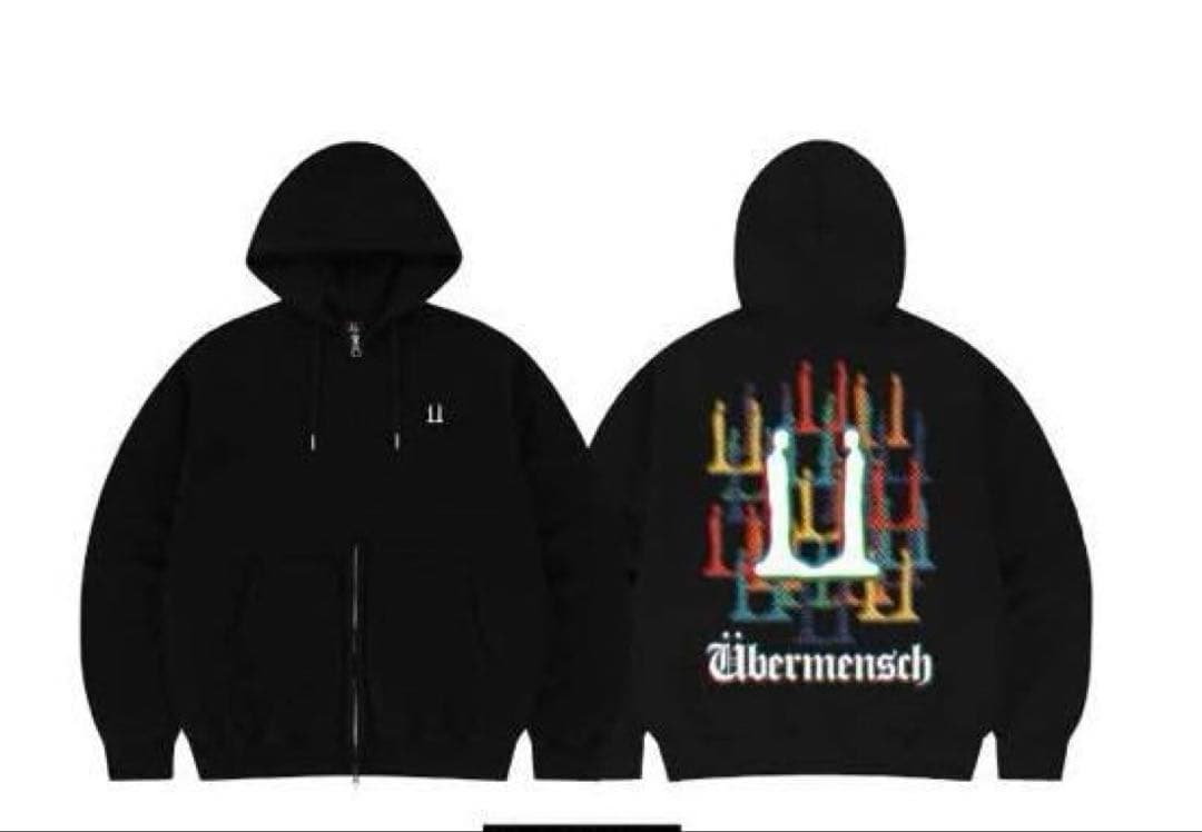 G-DRAGON ÜBERMENSCH ソウルコン　フーディージップアップ　黒