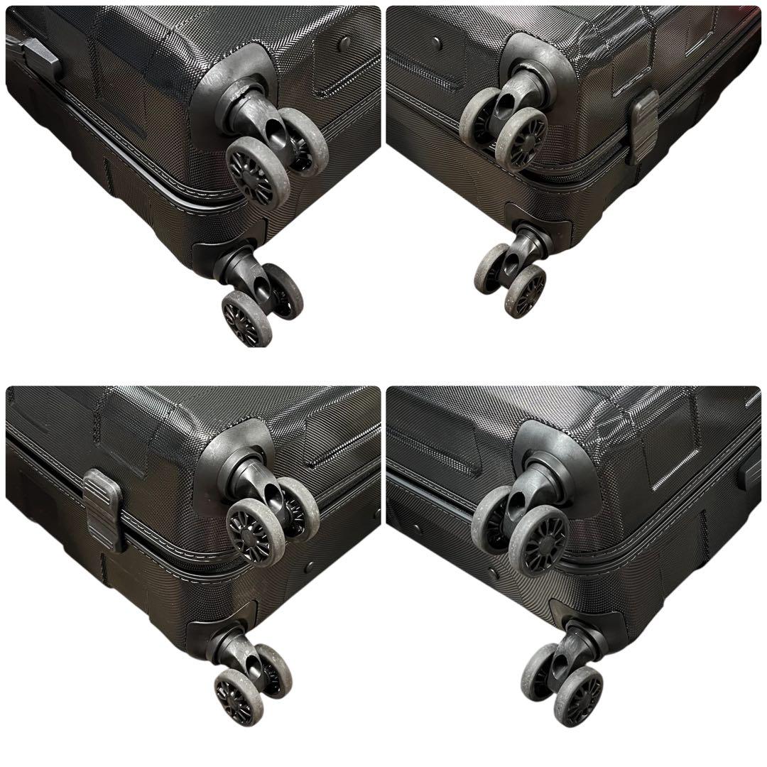 【良品】RONCATO ロンカートキャリーケース 60L 四輪 ブラック 大容量