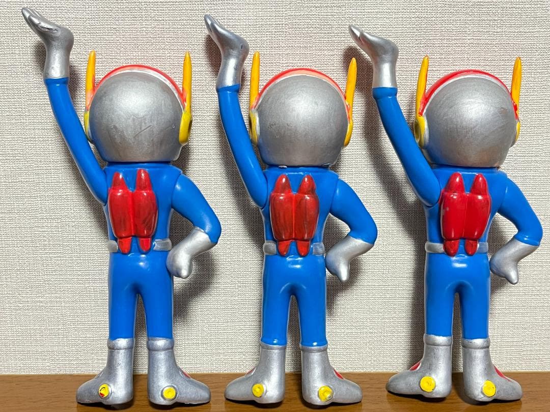 東芝 光速エスパー ソフビ ３体セット　当時物 昭和 レトロ 企業物