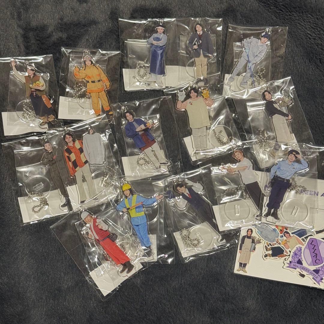 Mrs. GREEN APPLE アクリルスタンド　コンプリート　ステッカー