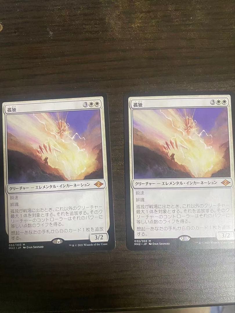 mtg 孤独　2枚セット