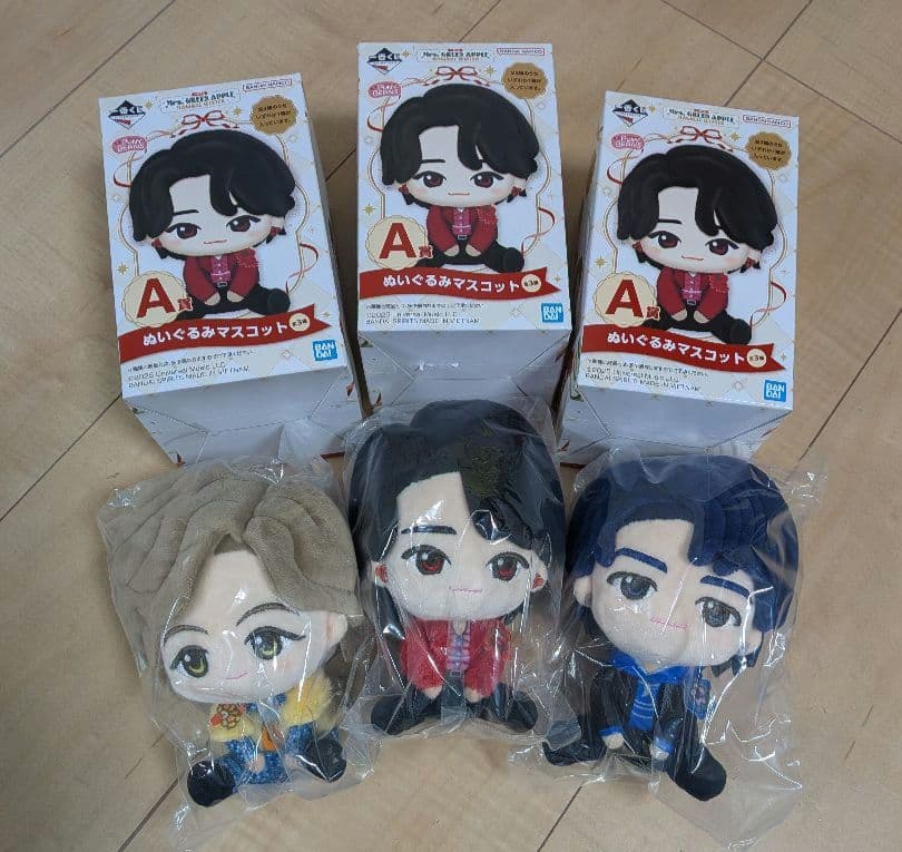 一番くじMrs. GREEN APPLE A賞ぬいぐるみマスコット　コンプリート