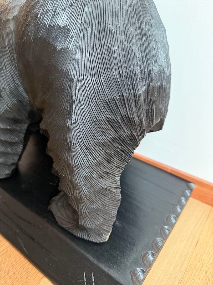 【大型】木彫りの熊 置物 約50cm 北海道 民芸品 木彫 インテリア オブジェ