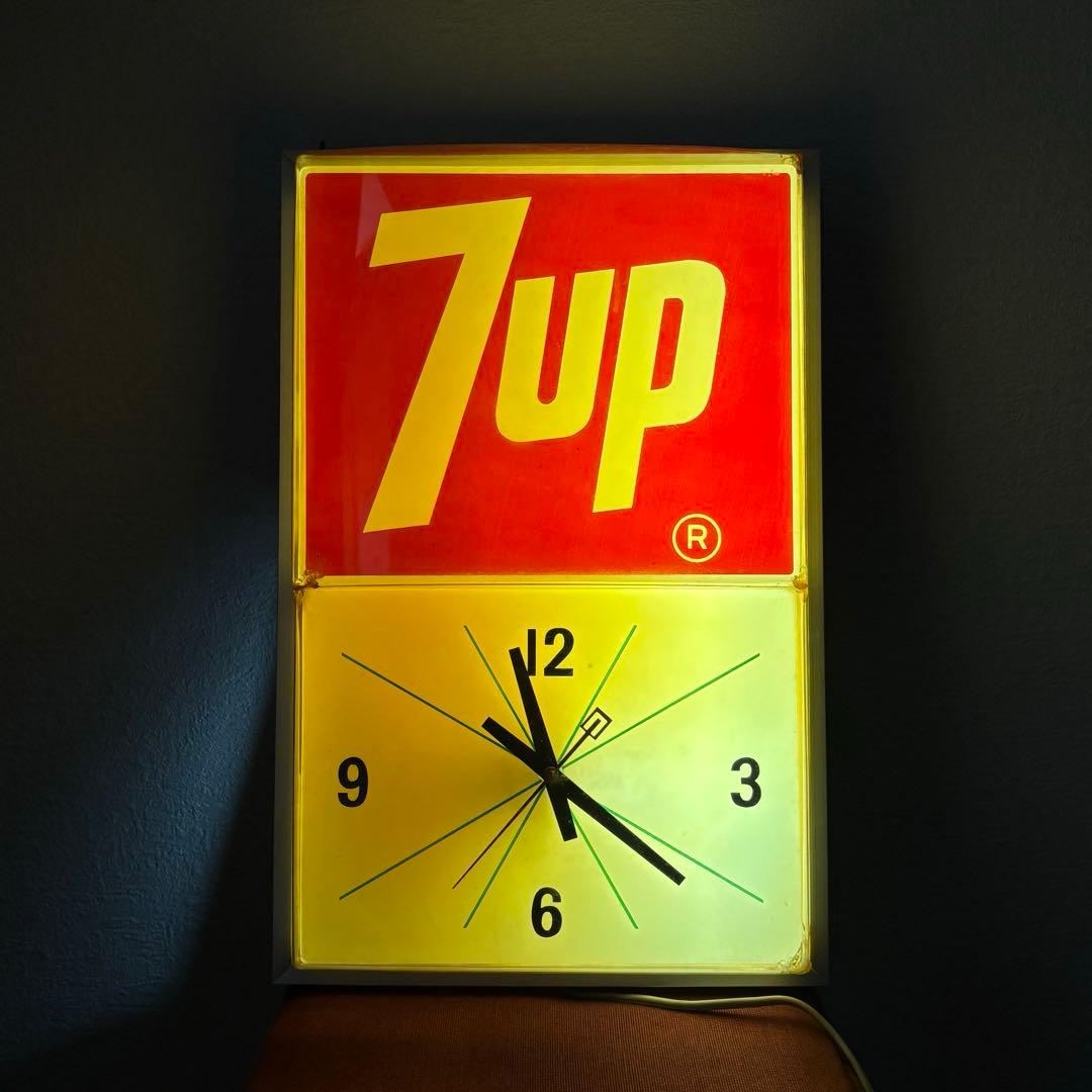 【7up セブンアップ】ヴィンテージ時計　動作確認済