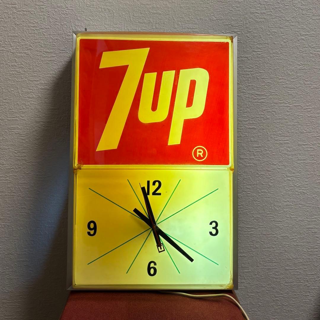 【7up セブンアップ】ヴィンテージ時計　動作確認済