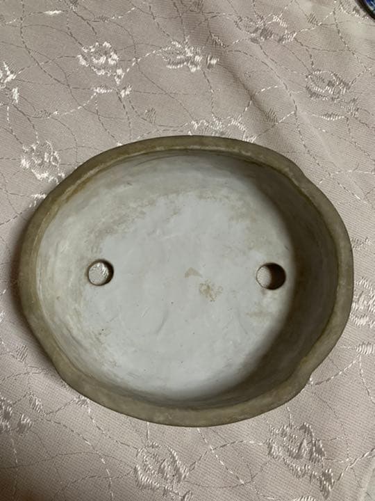 桃源　楕円　絵鉢