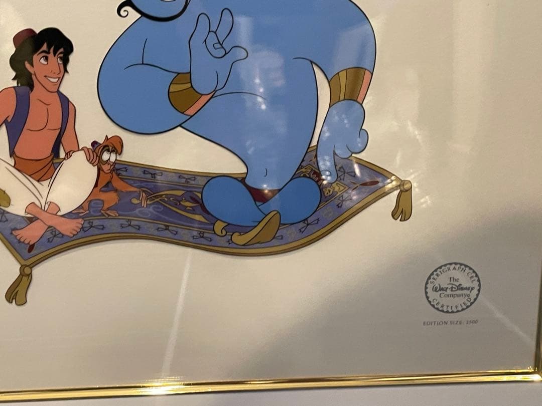 Disney アラジン セル画　美品　ビンテージ　アンティーク　限定