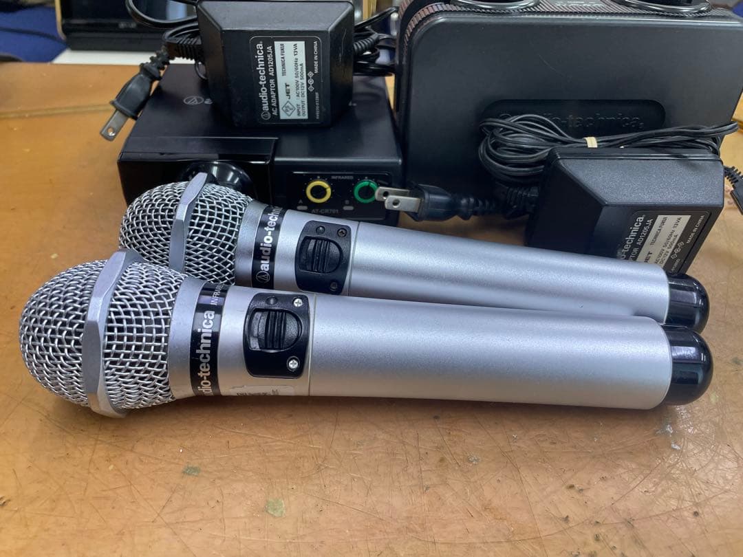 オーディオテクニカ赤外線ワイヤレスマイクセットCR700+CLM7000極上
