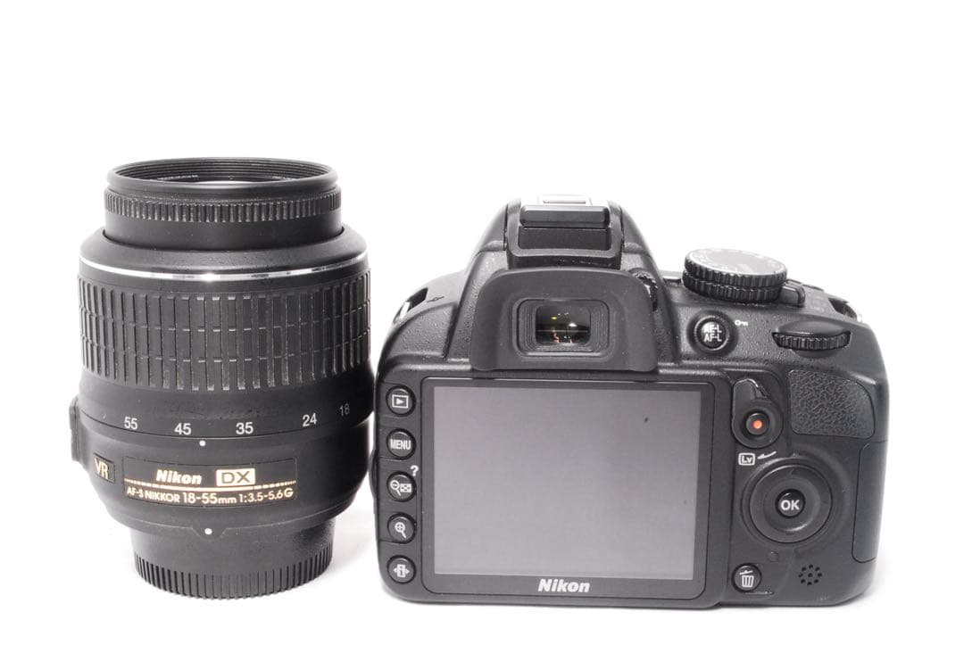Nikon D3100 レンズセット◆スマホ転送◆手ぶれ補正搭載◆一眼レフカメラ